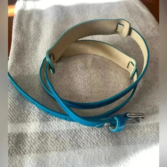 Long champ Leather Skinny Belt